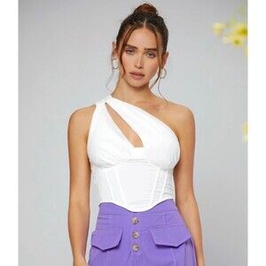 One Shoulder Crop Top